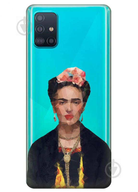 Прозрачный силиконовый чехол iSwag для Samsung Galaxy A51 с рисунком - Фрида Кало (KS3192)