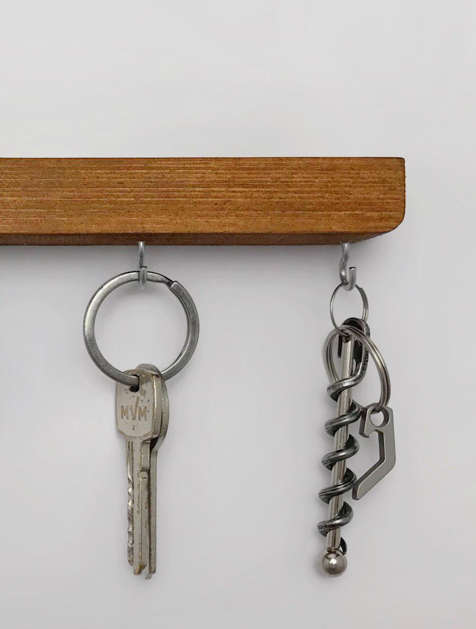 Ключница настенная 5dk8 на 4 крючка Тик (12292747) - фото 3 Ключница настенная 5dk8 на 4 крючка Тик (12292747) - фото 3