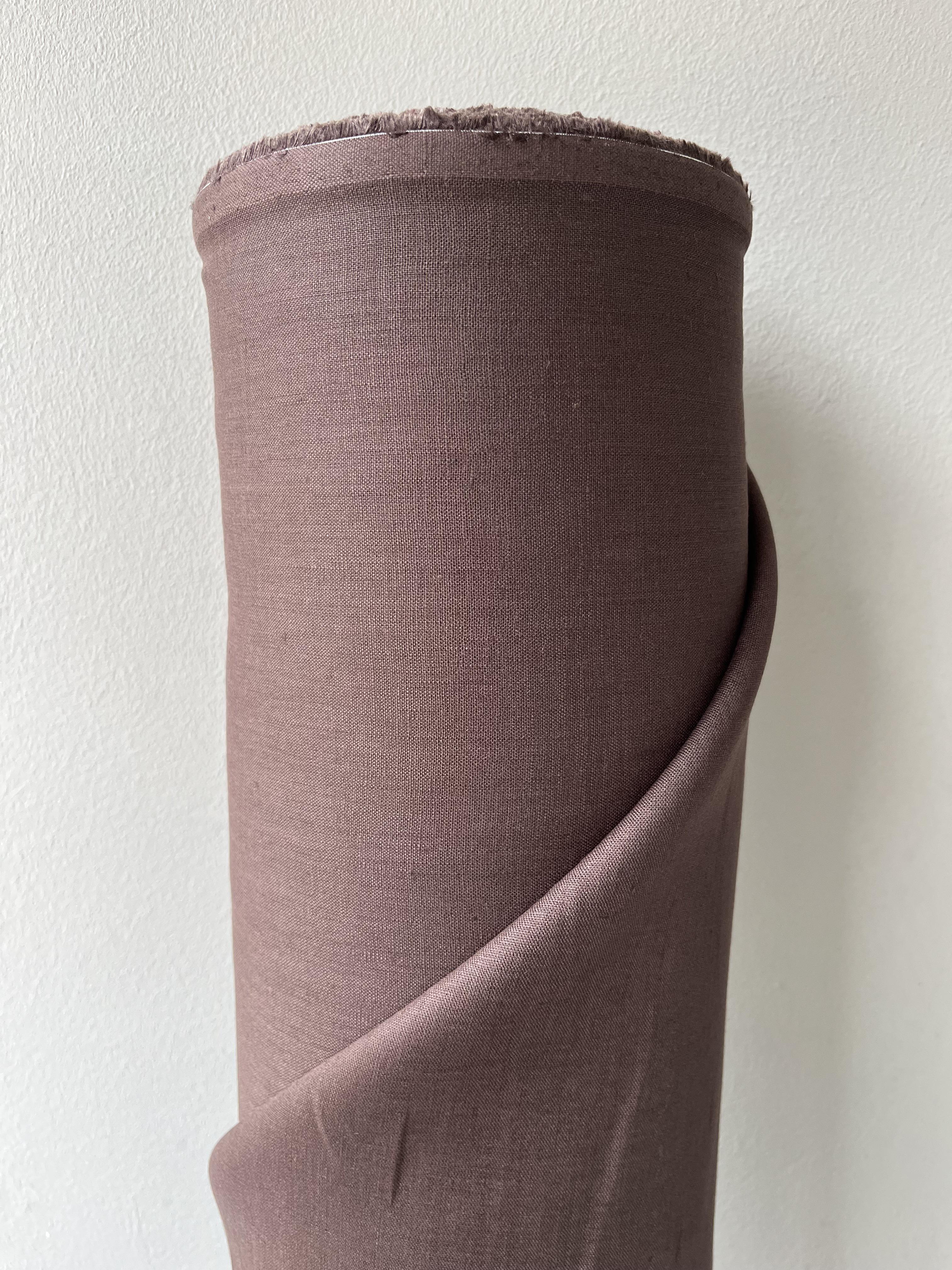 Ткань рубашечно-платевая льняная натуральная Linen Plus 148 см 1547 Коричневый - фото 4
