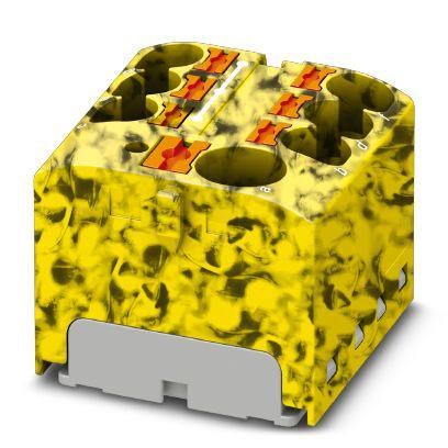 Розподільний блок Phoenix Contact PTFIX 10/6X4-FE 450В 32A Push-in Жовто-чорний (3273876)