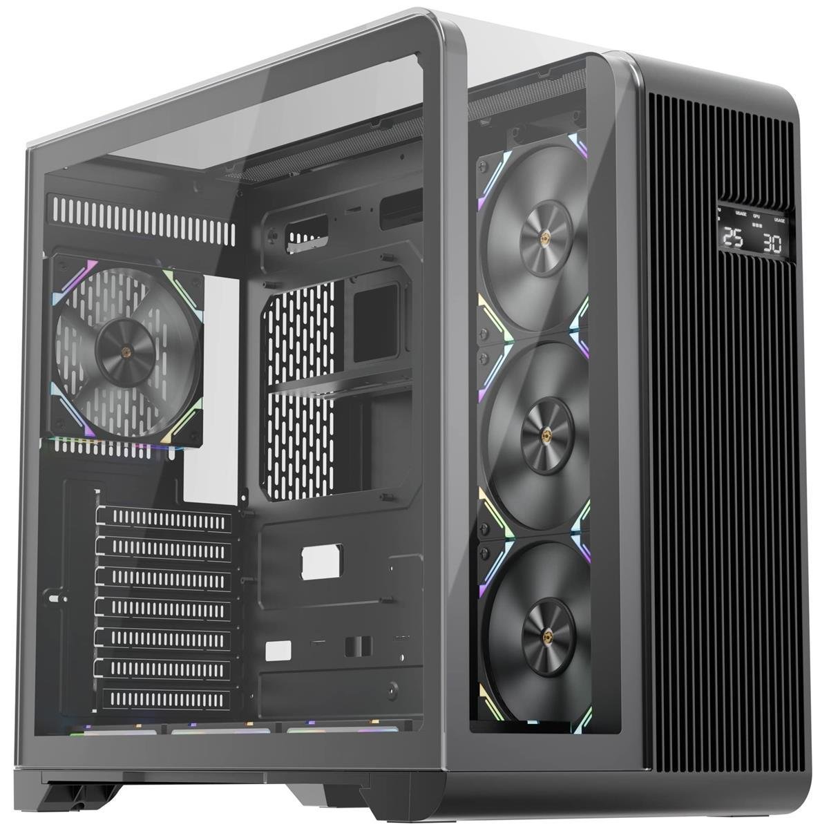 Корпус для ПК с LED-дисплеем 1stPlayer RT7 PSU Black (RT7-BK) Корпус для ПК с LED-дисплеем 1stPlayer RT7 PSU Black (RT7-BK)