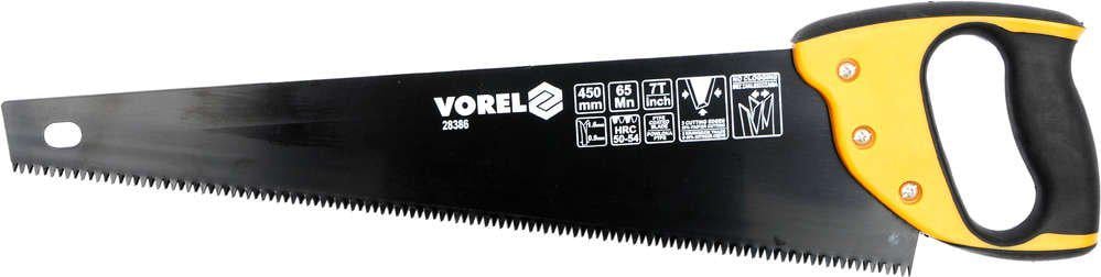 Ножовка по дереву Vorel 450 мм 7 зубьев 1" (28386)
