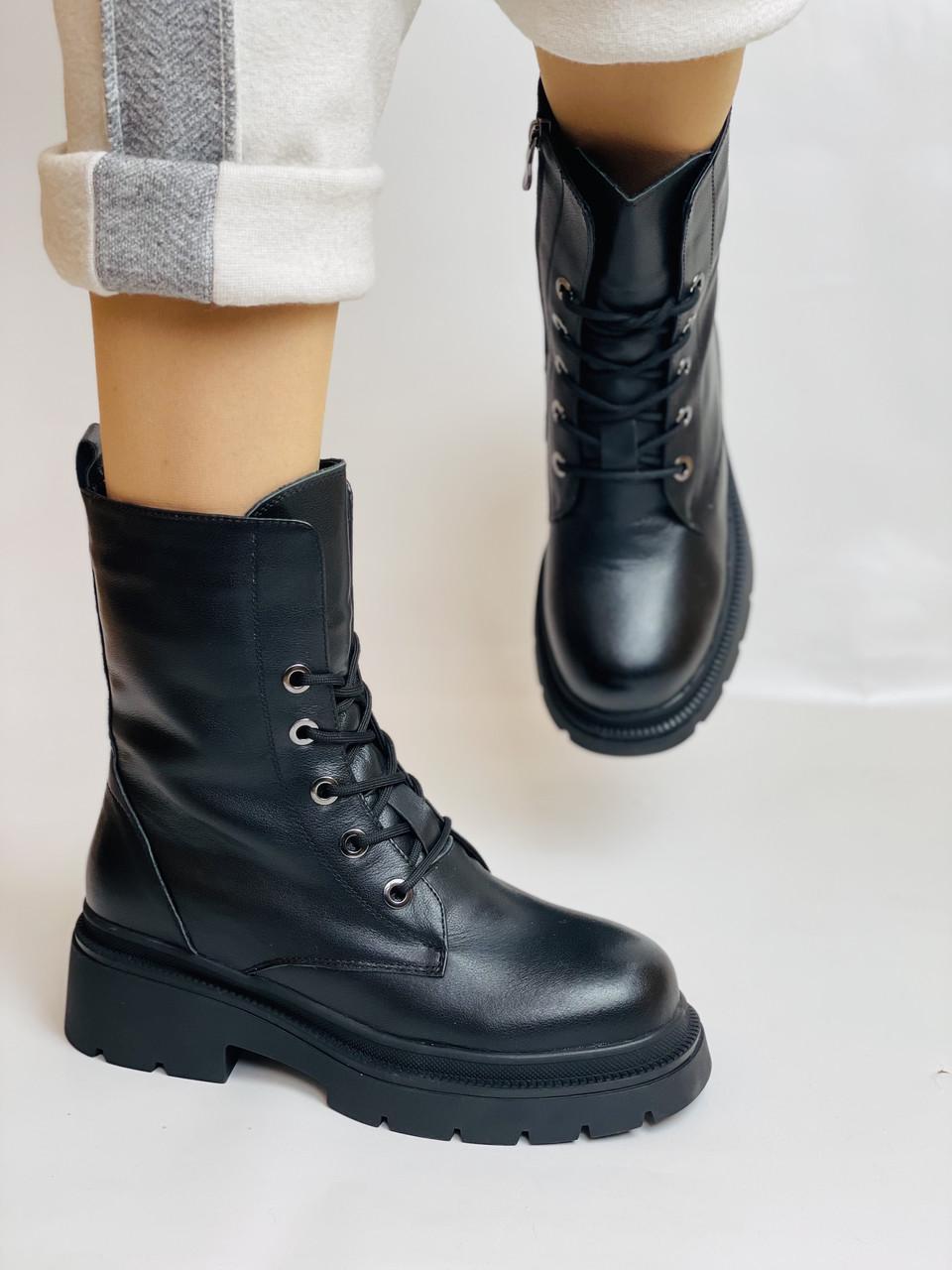 Ботинки женские зимние Farinni р. 38 24,5 см Черный (2705)