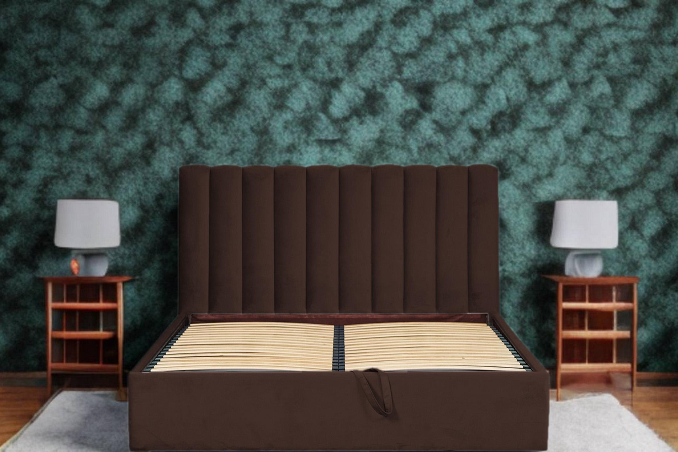 Ліжко RidneTut Taylor з підйомним механізмом Lili 18 160х200 см Какао (334100111-18160) - фото 3