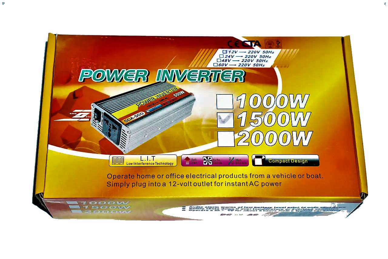 Инвертор автомобильный 12V-220V 1500W преобразователь напряжения Eryuan (1317) - фото 10 Инвертор автомобильный 12V-220V 1500W преобразователь напряжения Eryuan (1317) - фото 10