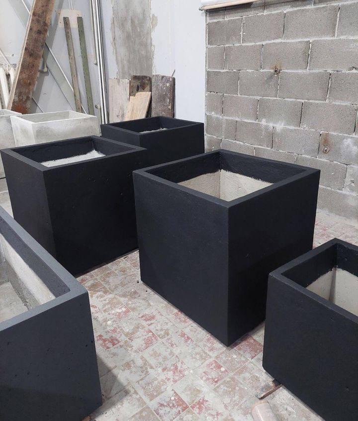 Кашпо для сада Неаполь 300х800х800 мм 1 шт. Антрацит (27830699) - фото 3