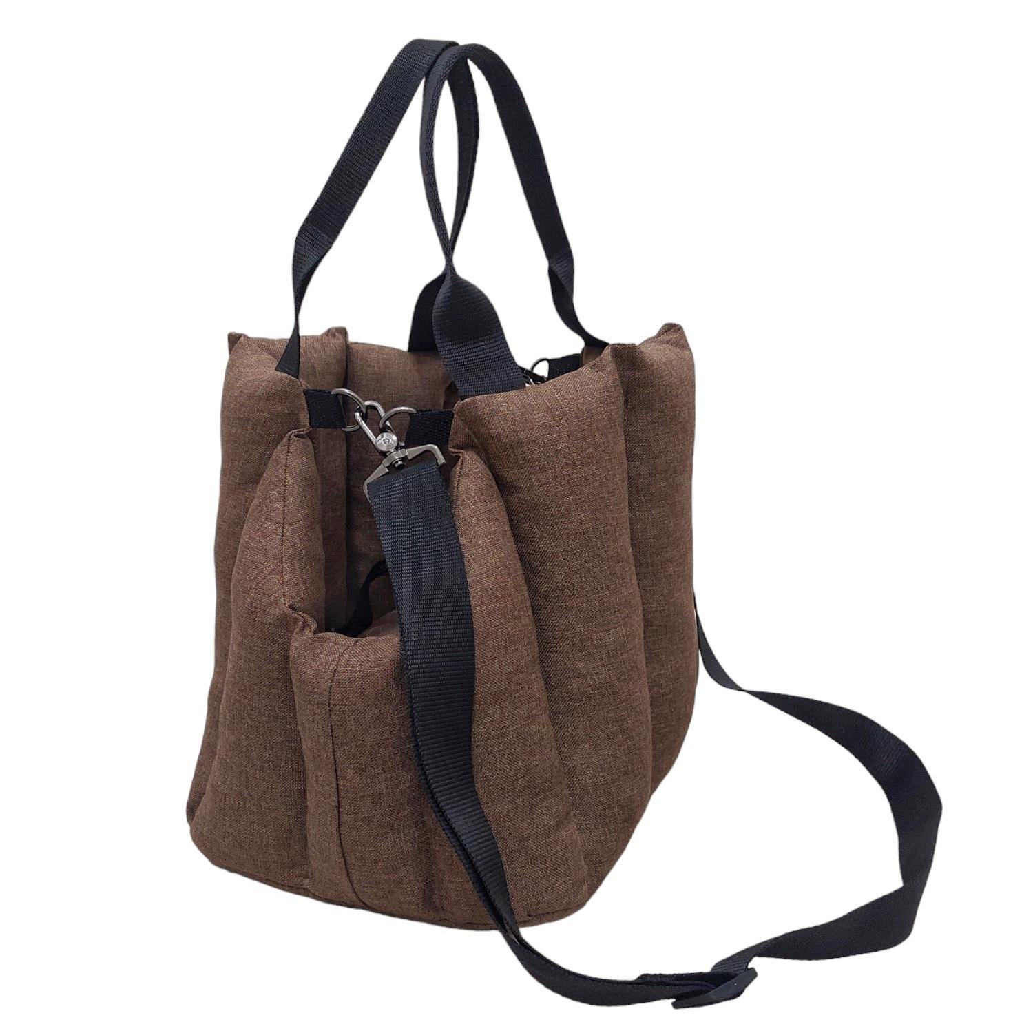 Сумка-переноска для тварин 45х30х37 см Коричневий (765757) - фото 1 Сумка-переноска для тварин 45х30х37 см Коричневий (765757) - фото 1