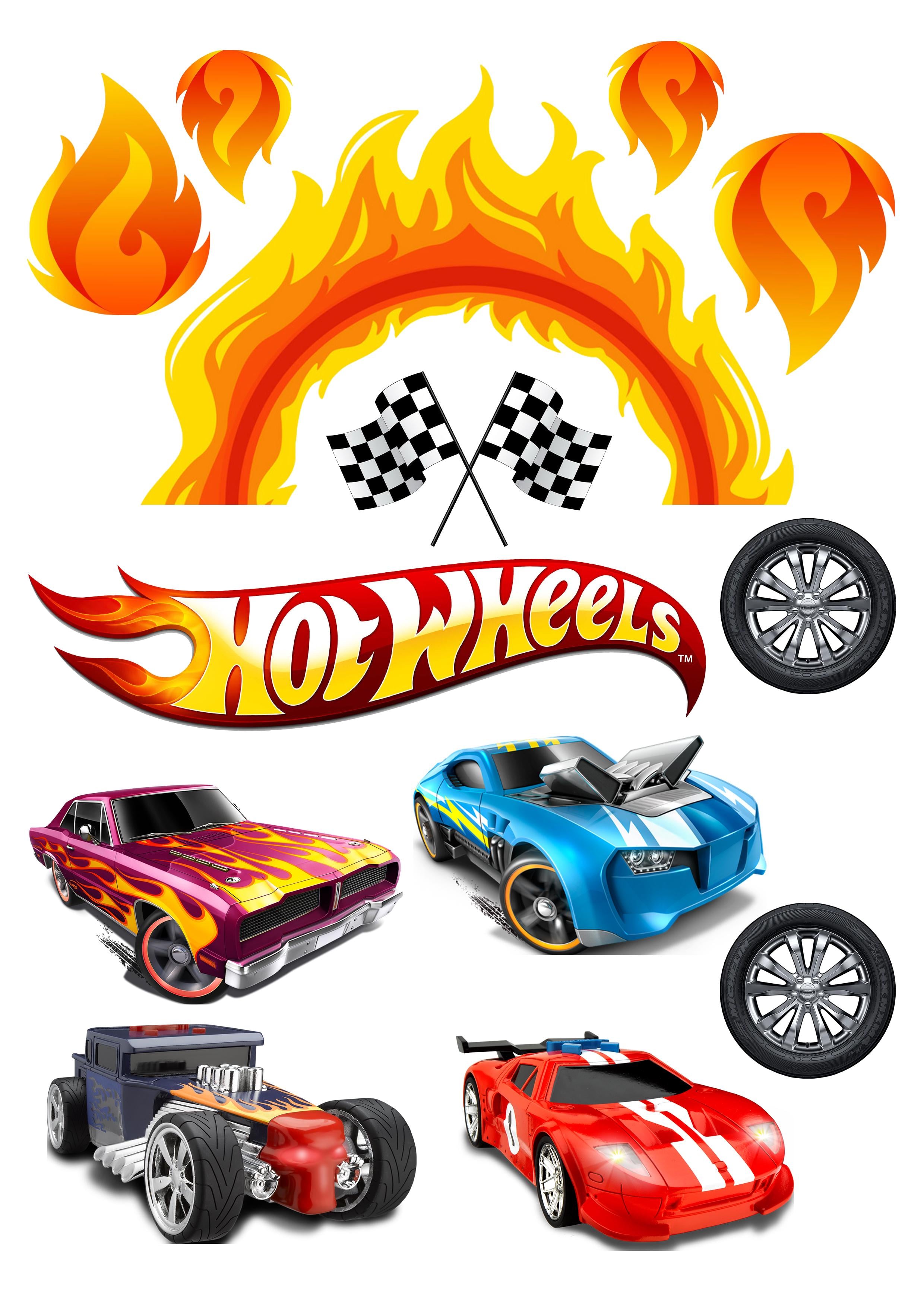 Папір вафельний для торта Hot Wheels їстівний декор А4 (1302264202)