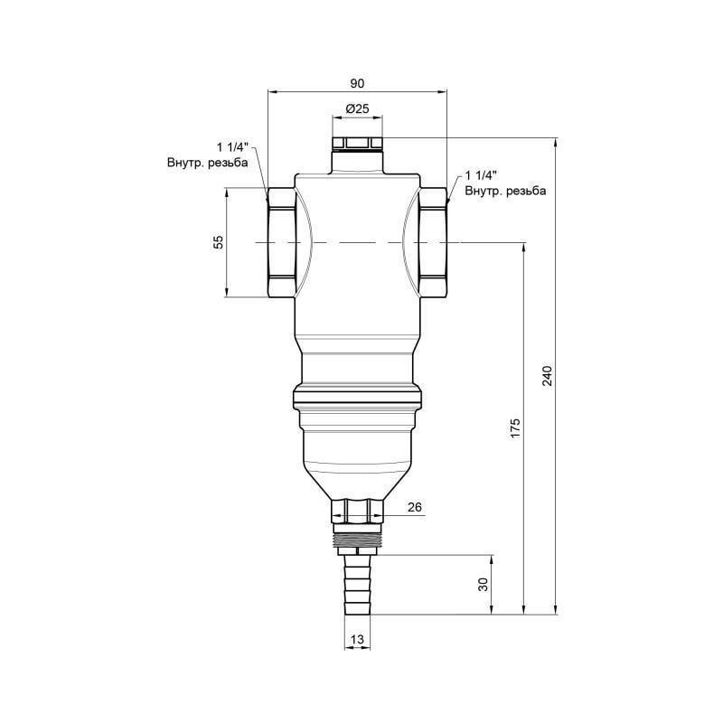Самопромывной фильтр ICMA №745 1" 1/4 (SD00008245) - фото 2 Самопромывной фильтр ICMA №745 1" 1/4 (SD00008245) - фото 2