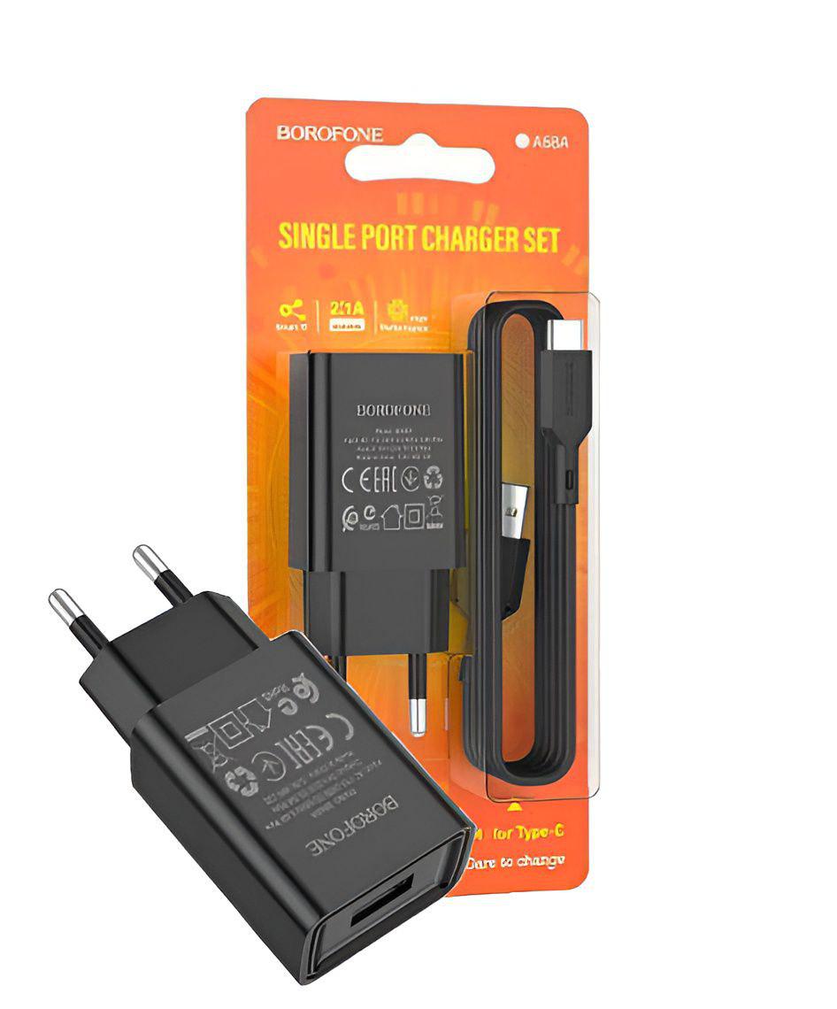 Зарядное устройство Borofone BA68A Glacier Type-C (BA68A ) - фото 4 Зарядное устройство Borofone BA68A Glacier Type-C (BA68A ) - фото 4