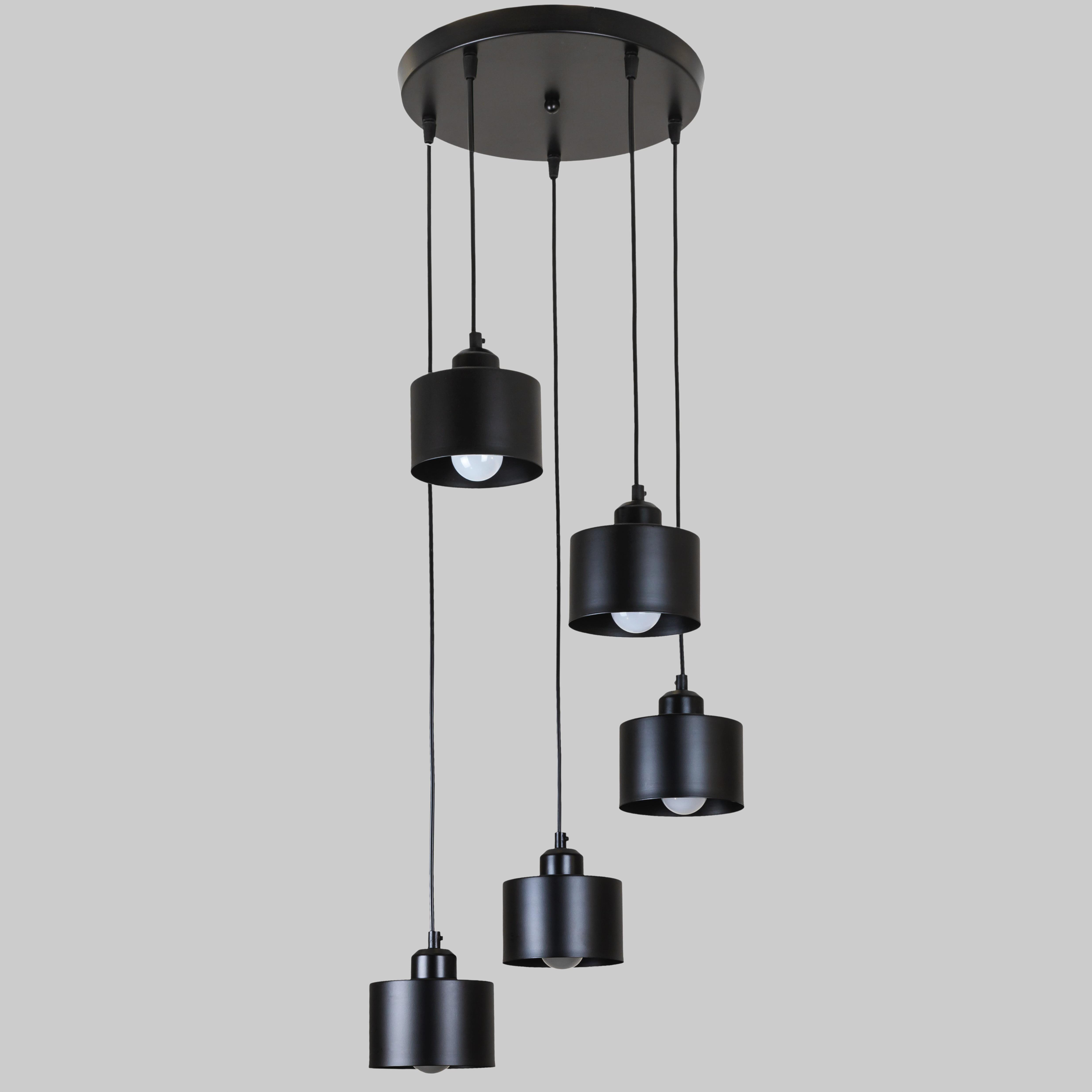 Люстра 52-187F-5 Loft Light 300 мм Black (52-187F-5 BK (300)