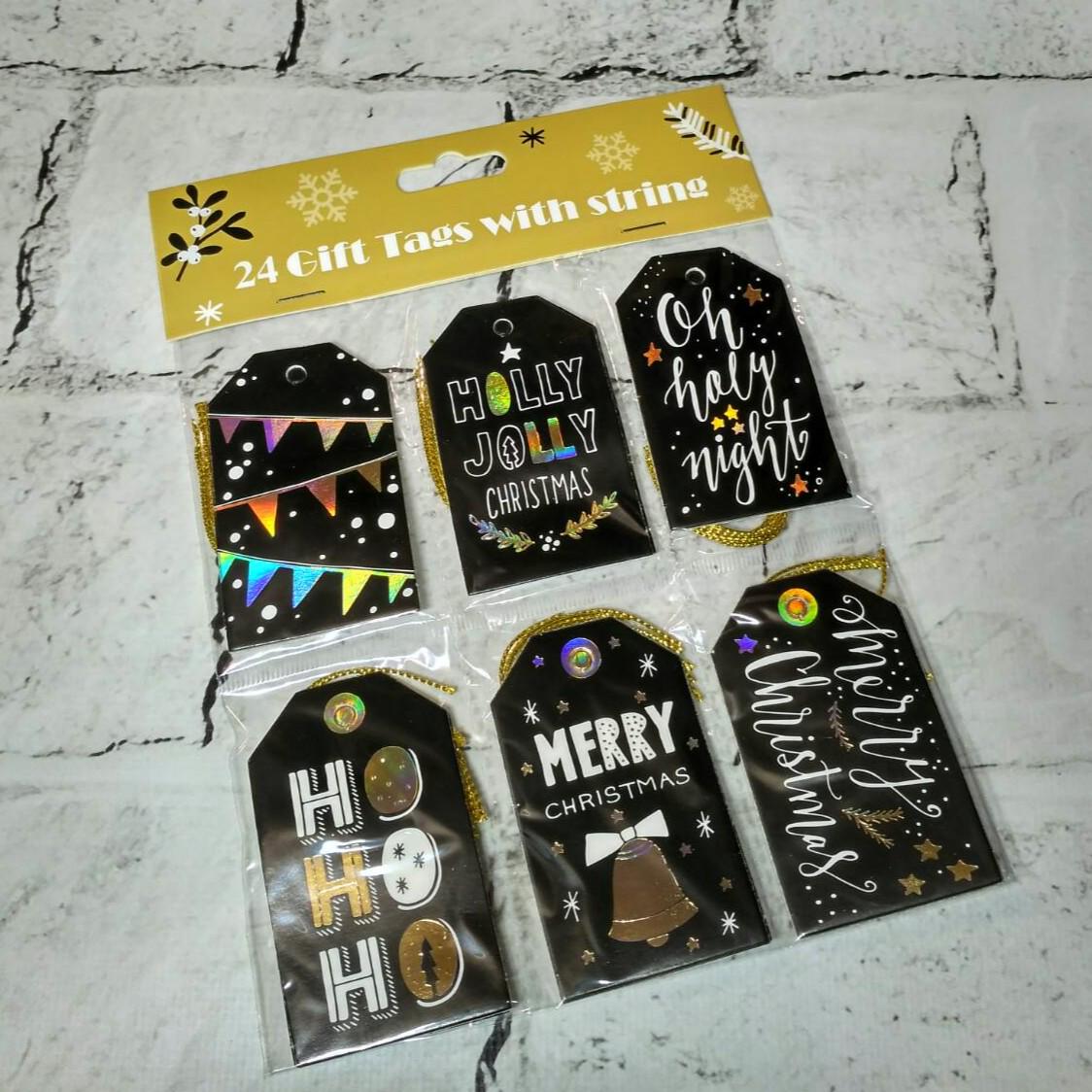 Открытки подарочные новогодние Christmas Микс 4,5х7,5 см 24 шт. (2715-43)