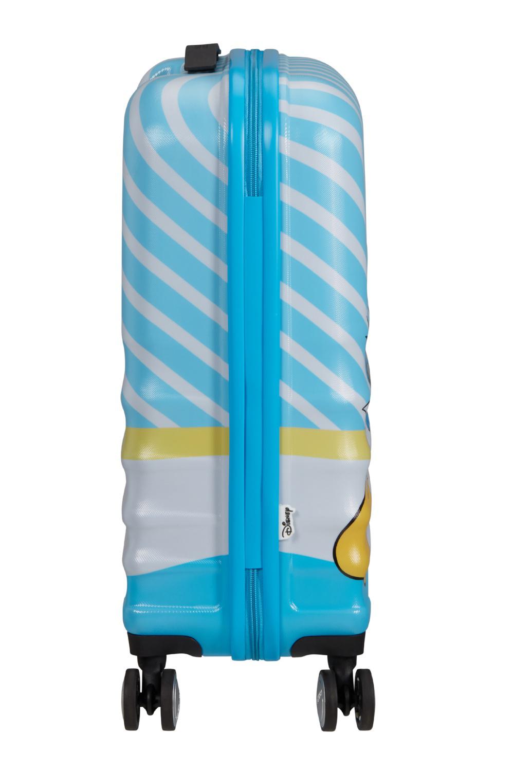 Чемодан American Tourister Wavebreaker Disney - Kiss 55х40х20 см Голубой (31C/21001) - фото 4