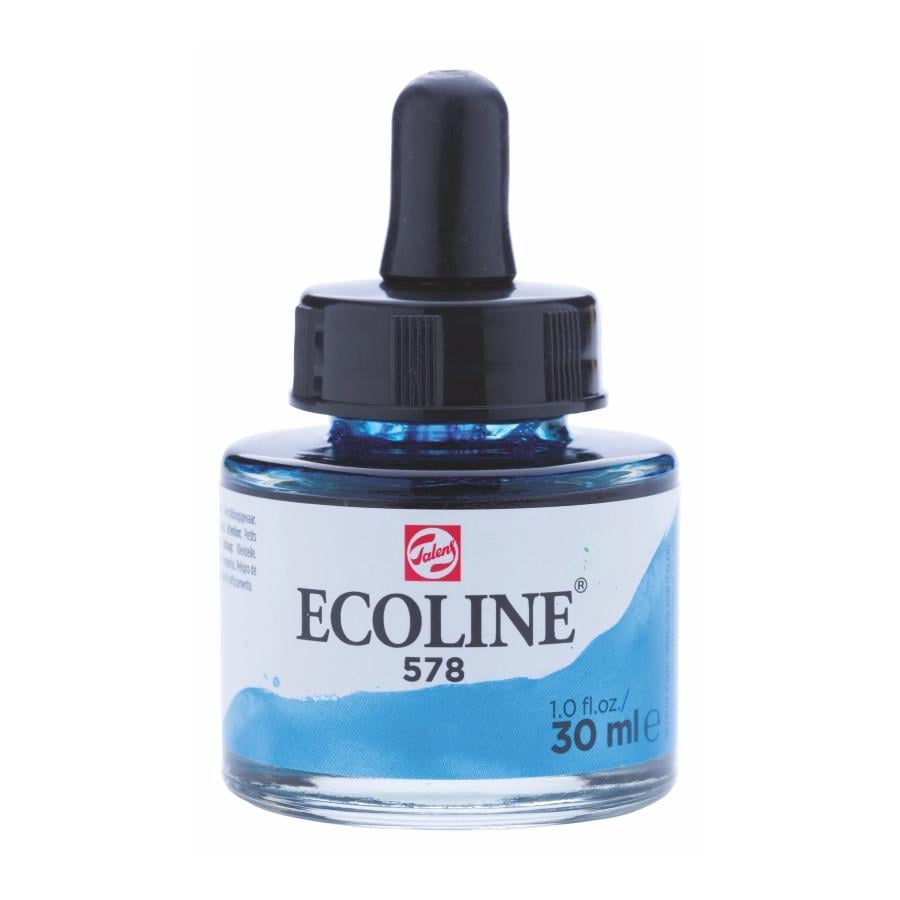 Краска акварельная жидкый Rosa Ecoline 30 мл 3 шт. 578 Небесно-голубой (8712079407223 11255781)