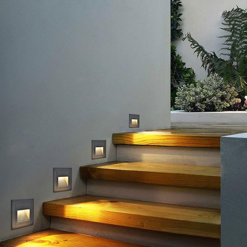 Светильник для лестницы 56х56 мм Черный (10011) - фото 4