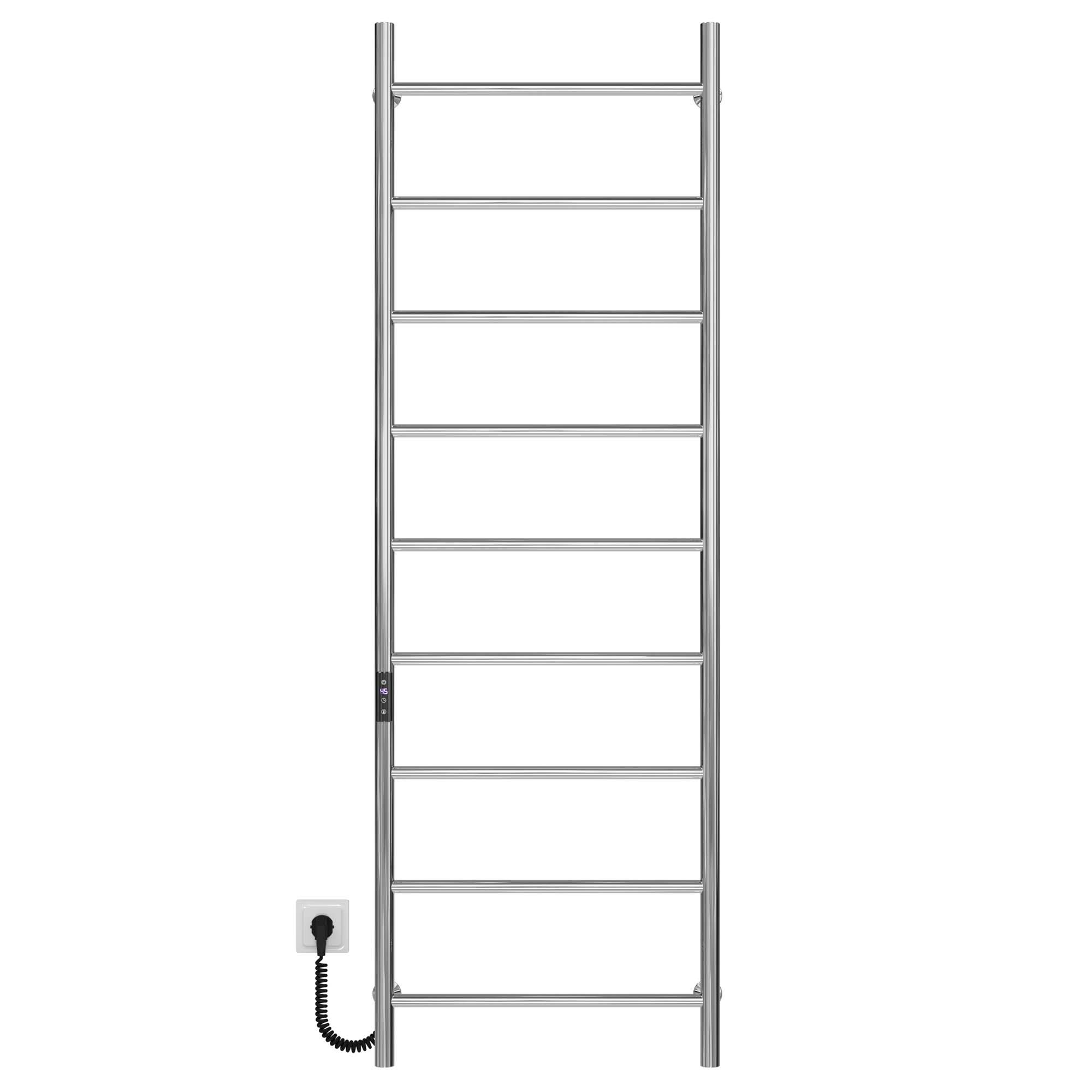 Полотенцесушитель электрический Deffi Орион П9 JD03 левое подключение нержавеющая сталь 500x1600 мм Хром (C.OR.160.50.9.ECL1)