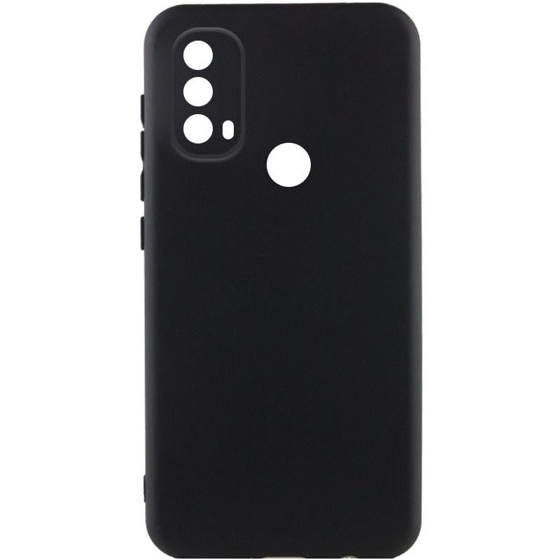 Протиударний чохол Silicone Cover Lakshmi Full Camera (A) для Motorola Moto E40 Чорний / Black