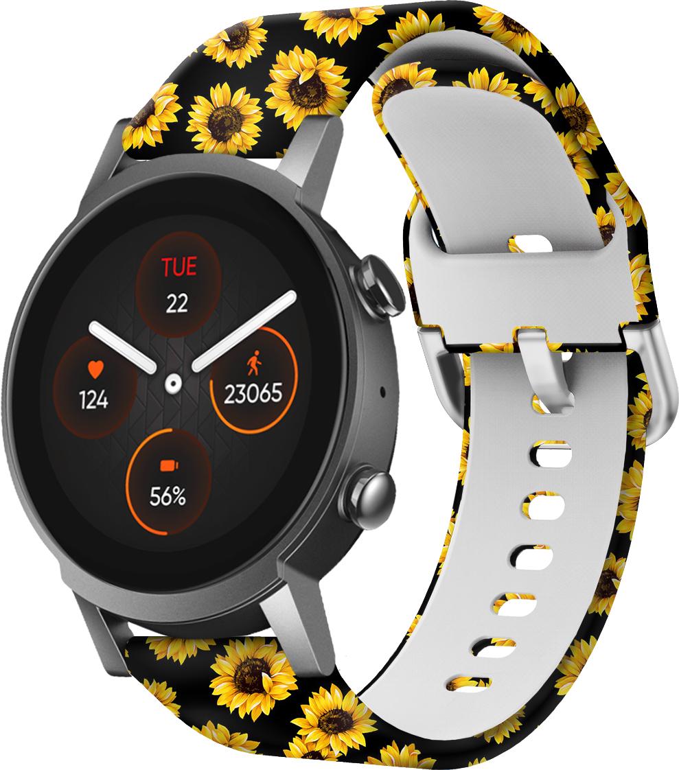 Ремешок Colorful для Mobvoi TicWatch E3 Sunflowers (28648) - фото 1 Ремешок Colorful для Mobvoi TicWatch E3 Sunflowers (28648) - фото 1