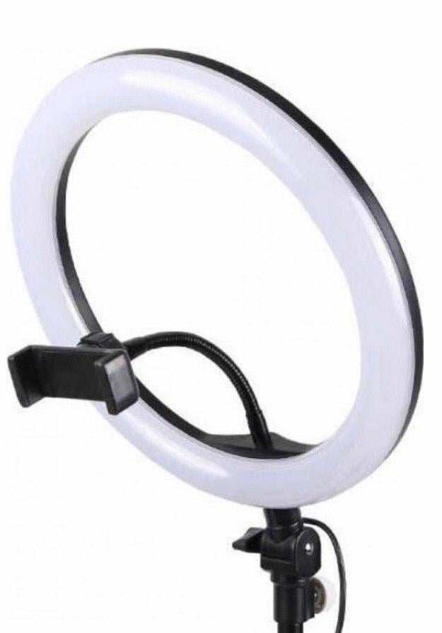 Лампа LED Ring 26 см с держателем для телефона и штативом 2,1 м (HQ 11-VP)