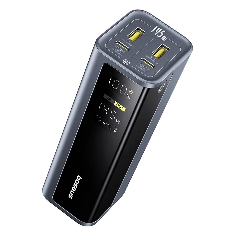 Повербанк Baseus EnerGeek GP12 Fast Charging Power Bank with Digital Display 20800mAh 2USB/2Type-C 145W/3A PD/QC (24546)