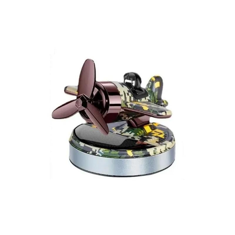 Ароматизатор Самолет с пилотом на солнечной батарее в подарочной упаковке Pixel/Black (4547-Leader)