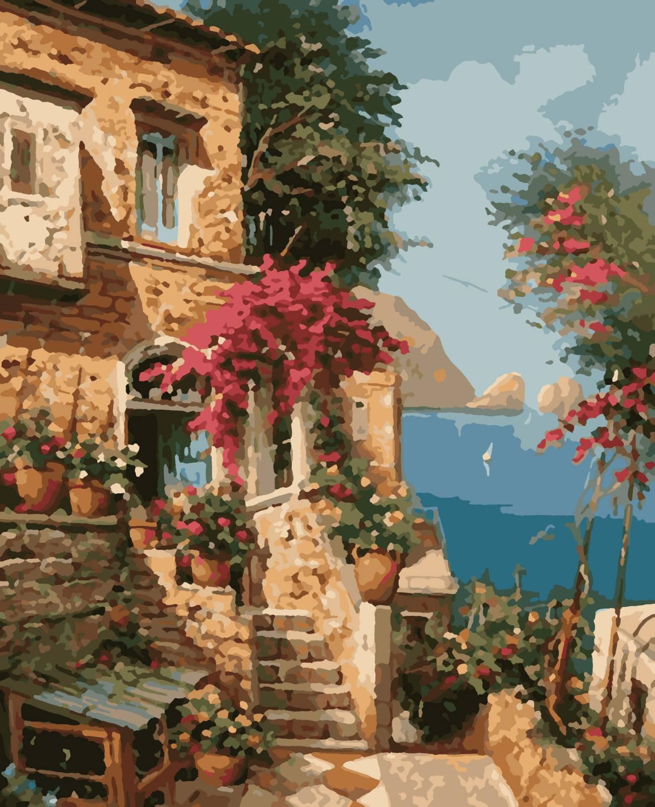 Картина по номерам Artissimo Отдых на Средиземноморье PN5513 40х50 см