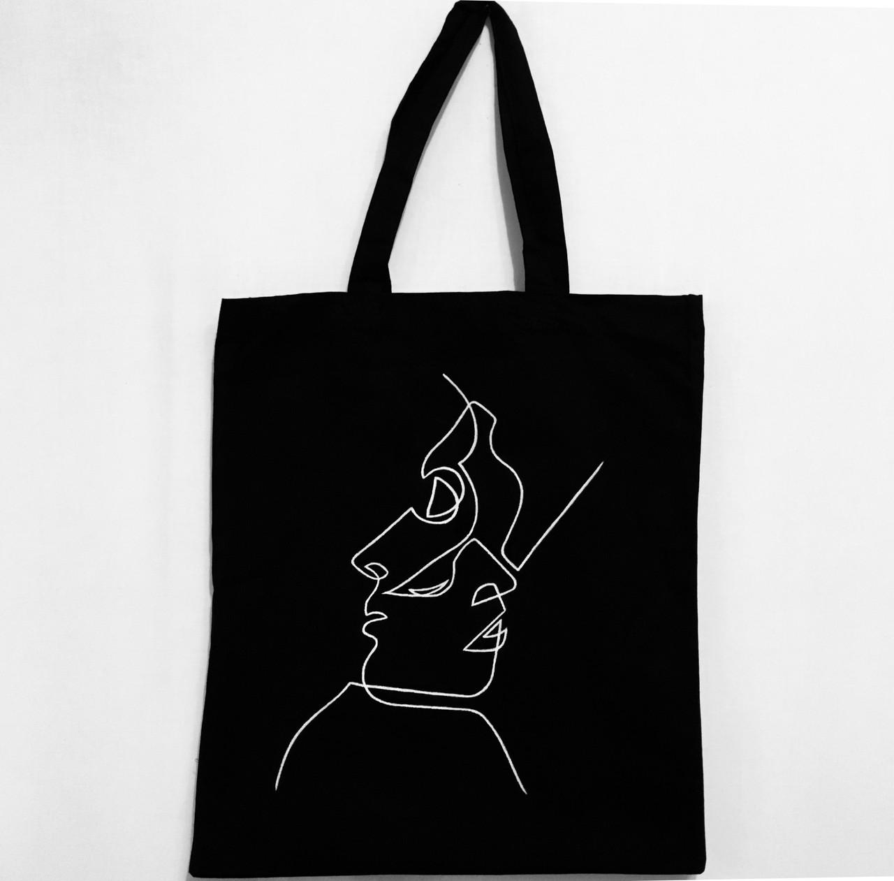 Эко-сумка с принтом Поцелуй (833) Эко-сумка с принтом Поцелуй (833)