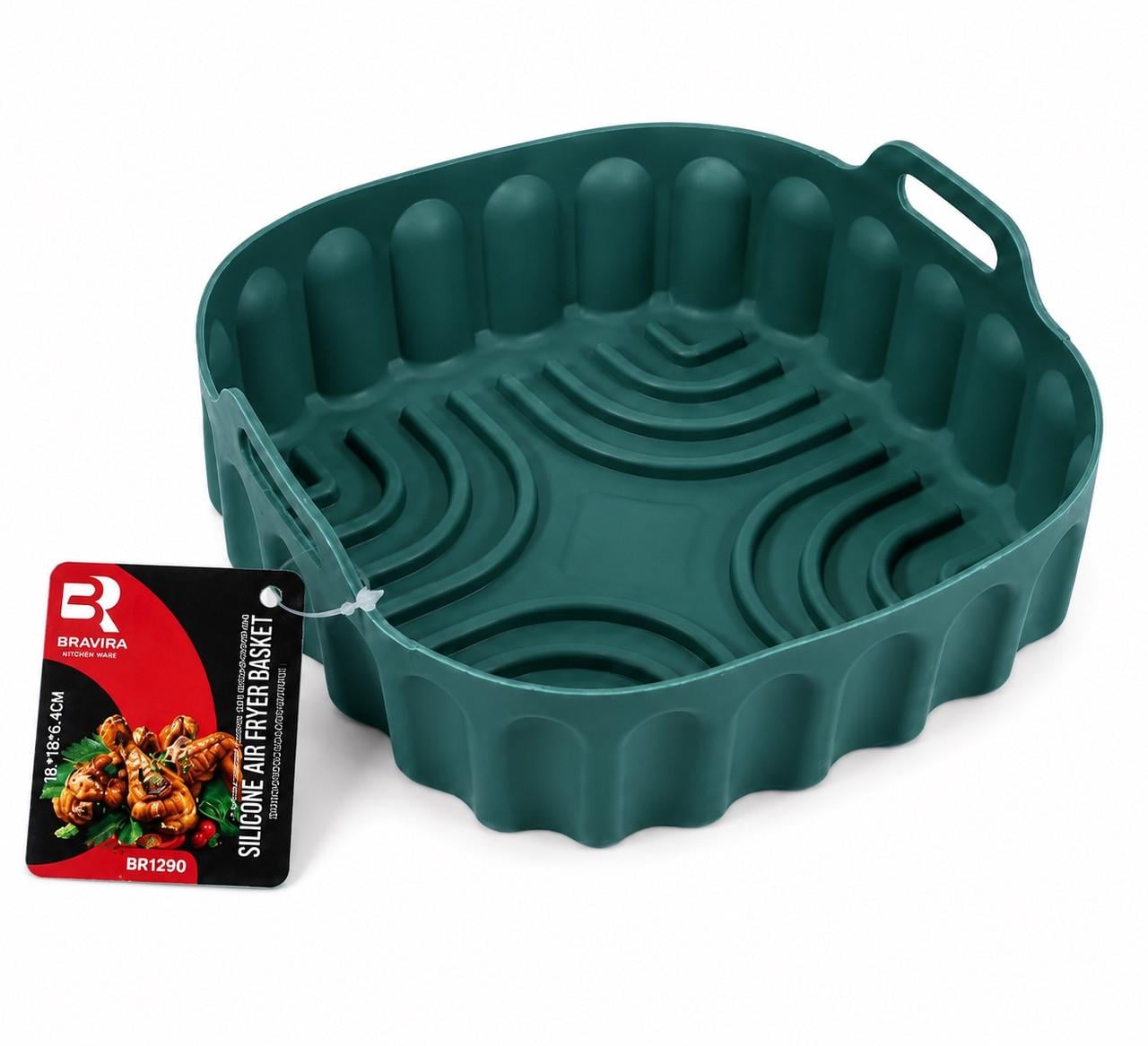 Форма для выпечки BRAVIRA силиконовая 18х18х6,4 см для аэрофритюра (1290BR)