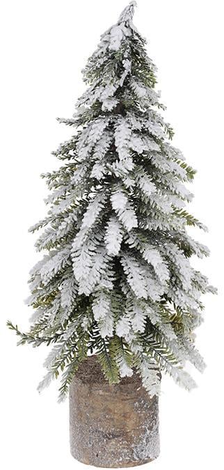 Ялинка декоративна Снігова на пеньку 20х20х55 см Ялинка декоративна Снігова на пеньку 20х20х55 см