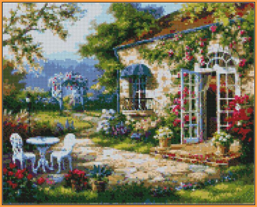 Алмазная мозаика Babylon Летняя терасса 40x50 см (ST230)