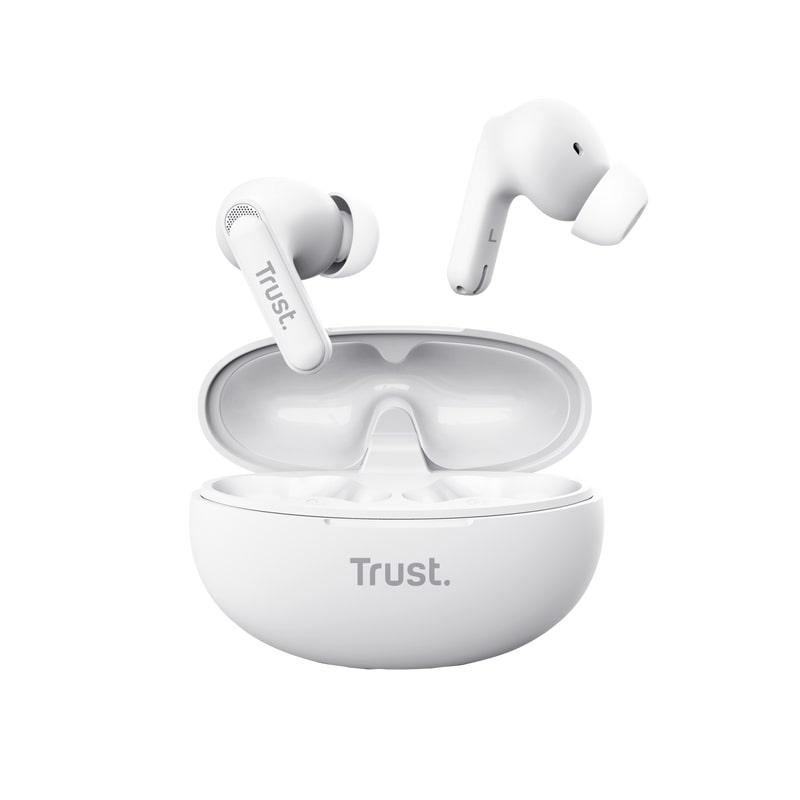 Наушники с кейсом TWS Trust Yavi Earbuds Bluetooth ENC Белый (25172_TRUST)