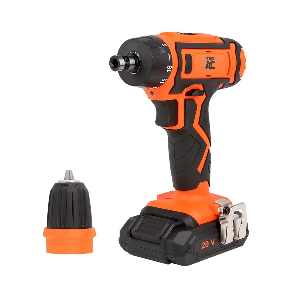 Аккумуляторный шуруповерт TexAC ТА-01-175 DFR 20V