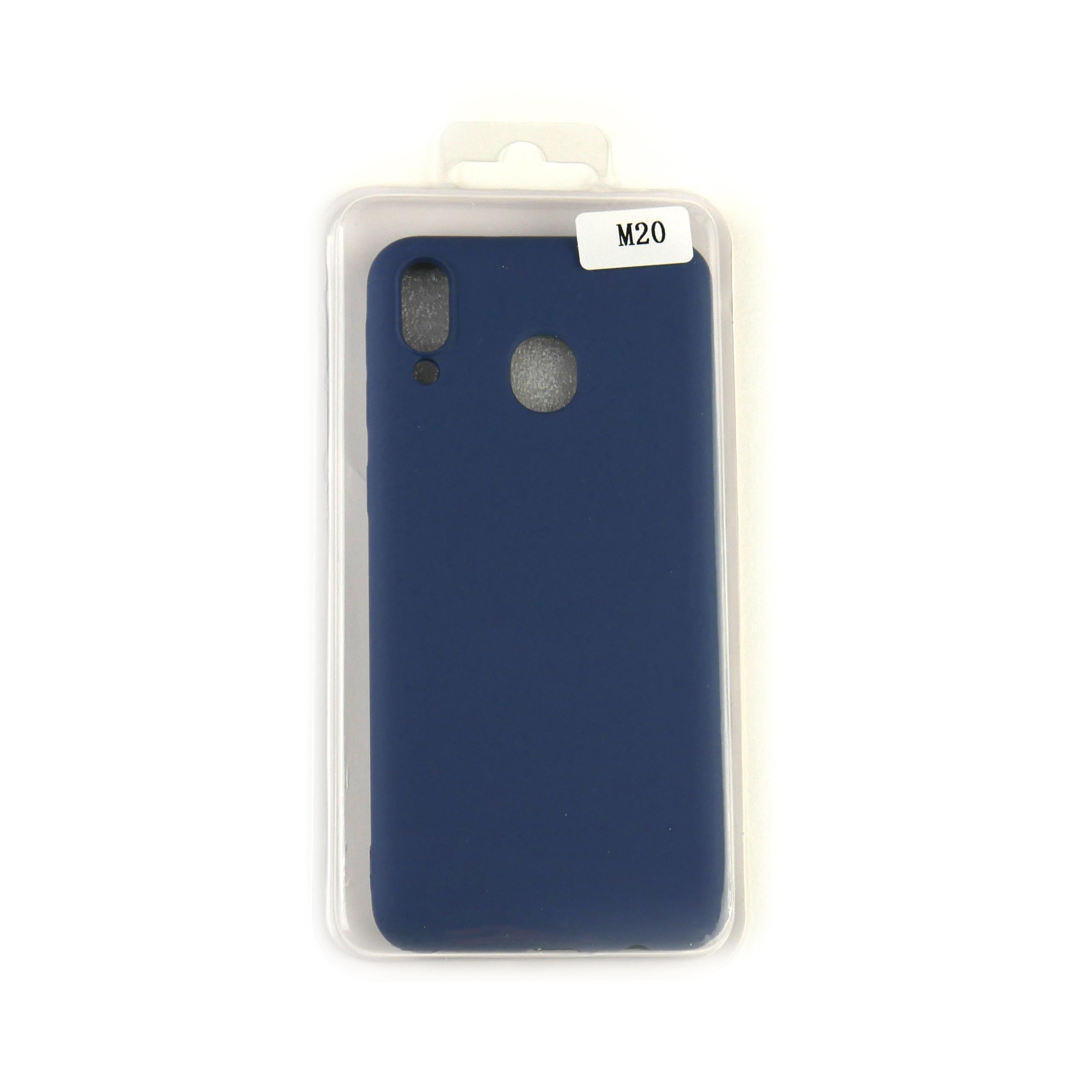 Чехол Silicone Case Full Cover Samsung M20 Синий