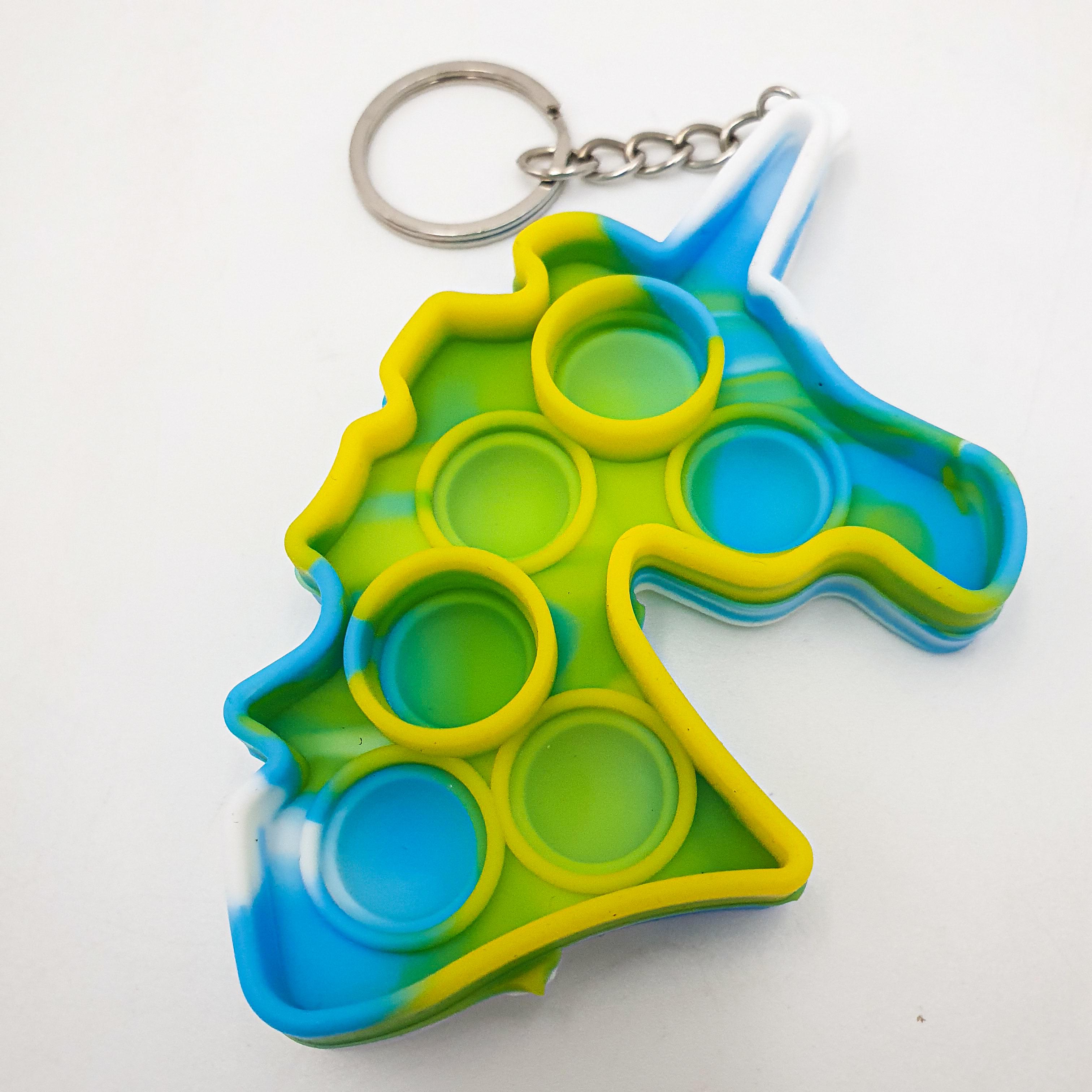 Игрушка-антистресс UKC Pop It Fidget единорог Зелено-голубой (66e7cbbe)