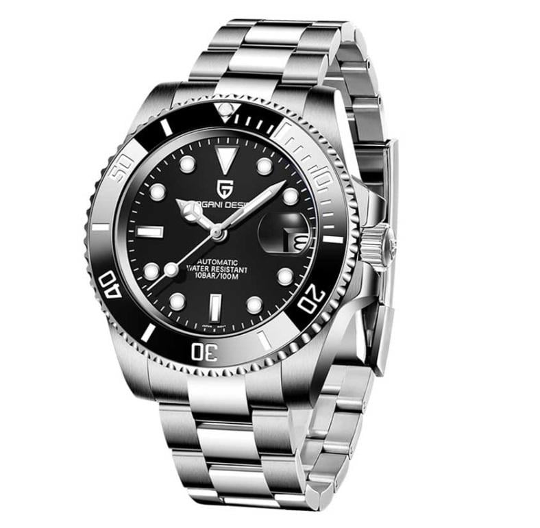 Годинник механічний Pagani Design PD-1661 водонепроникний з автопідзаводом Silver/Black (22818296) Годинник механічний Pagani Design PD-1661 водонепроникний з автопідзаводом Silver/Black (22818296)