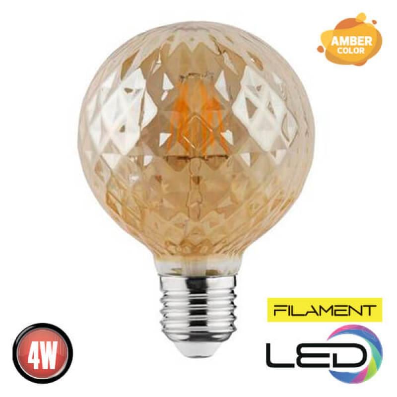 Лампа декоративная Horoz Filament Rustic Twist-4 4 Вт E27 2200 К Бронза - фото 2 Лампа декоративная Horoz Filament Rustic Twist-4 4 Вт E27 2200 К Бронза - фото 2