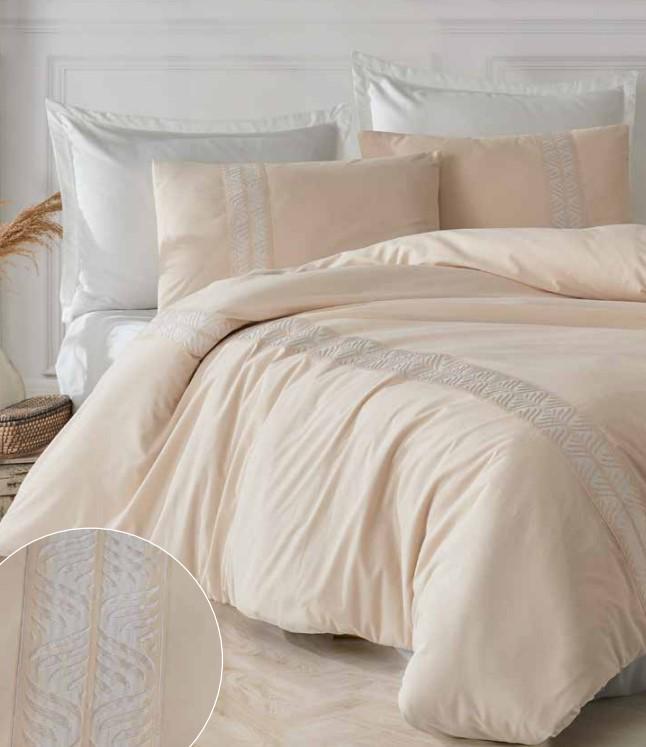 Комплект постельного белья Clasy Olerin V1 ранфорс евро