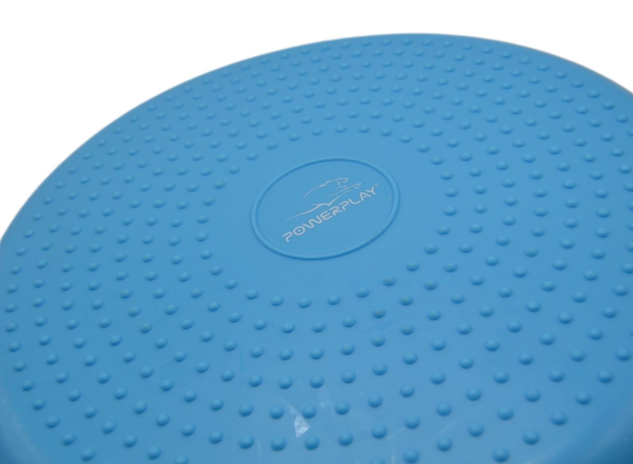 Балансувальна подушка масажна PowerPlay 4009 Balance Pad Ø 33 см Синій - фото 7 Балансувальна подушка масажна PowerPlay 4009 Balance Pad Ø 33 см Синій - фото 7