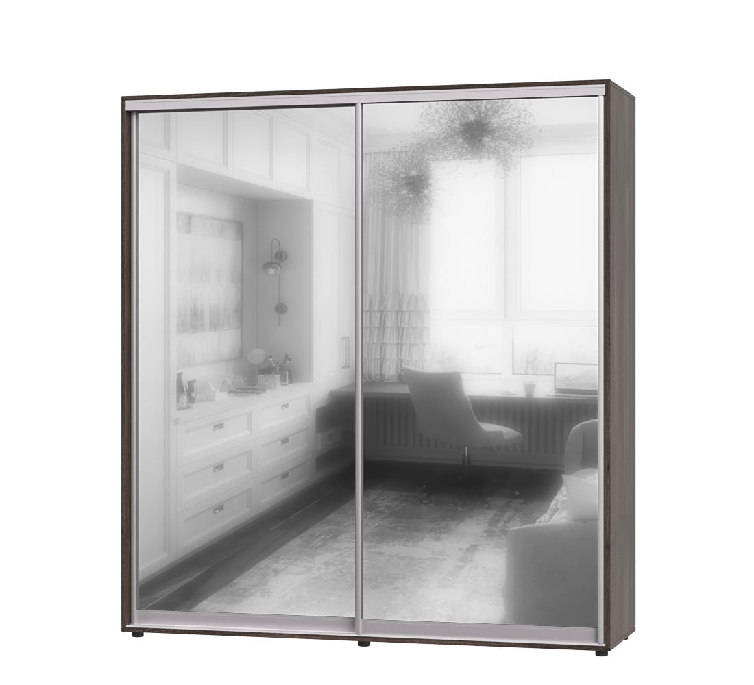 Шкаф-купе двухдверный Эверест ШК-05 200х60х220 см 
Шамони Темный (07372)