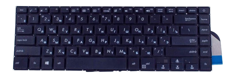 Клавиатура для ноутбука Asus K505 K505ZA матовая (0KNB0-4129RU00)