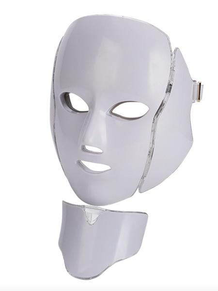Маска для лица и шеи светодиодная для микротоковой и светотерапии 7 цветов (2046)