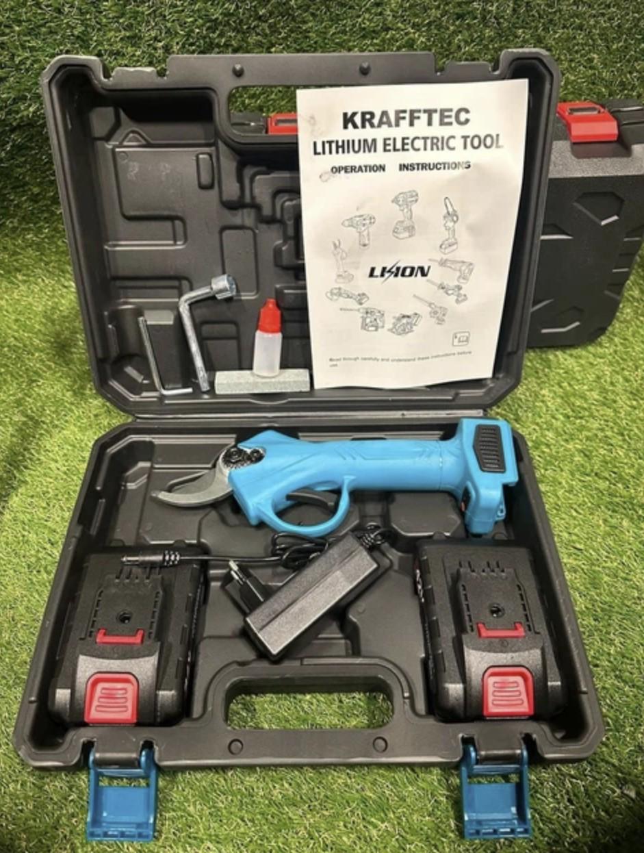 Набір акумуляторних інструментів KRAFFTEC DCM Set 36V секатор DCMPP550P1/пила DCM160N 2в1 Li-ion (54567) - фото 4 Набір акумуляторних інструментів KRAFFTEC DCM Set 36V секатор DCMPP550P1/пила DCM160N 2в1 Li-ion (54567) - фото 4
