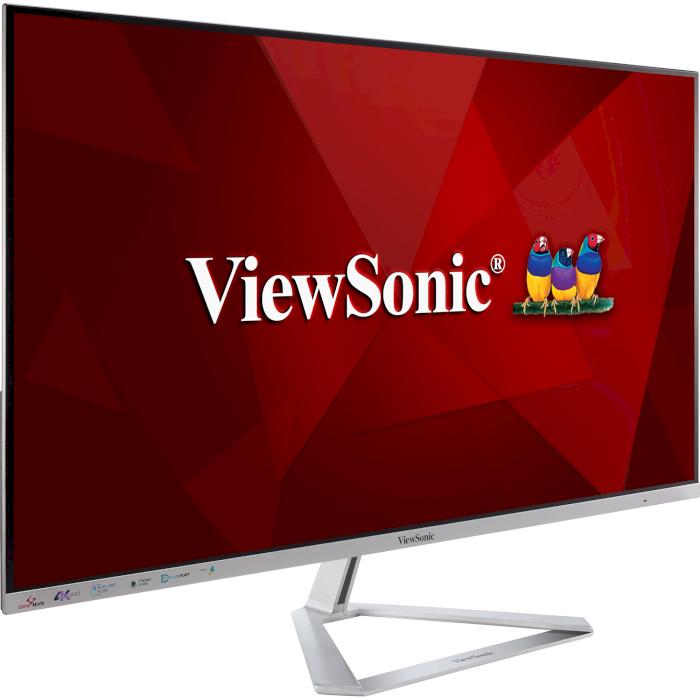 Монітор ViewSonic VX3276-4K-MHD VA безрамковий екран 31,5"Сріблястий (ce68d198) - фото 2