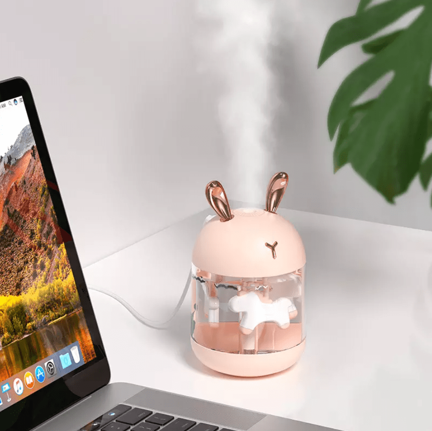 Нічник-зволожувач повітря Mommy Bag Карусель USB 300 мл Рожевий (111143) - фото 5