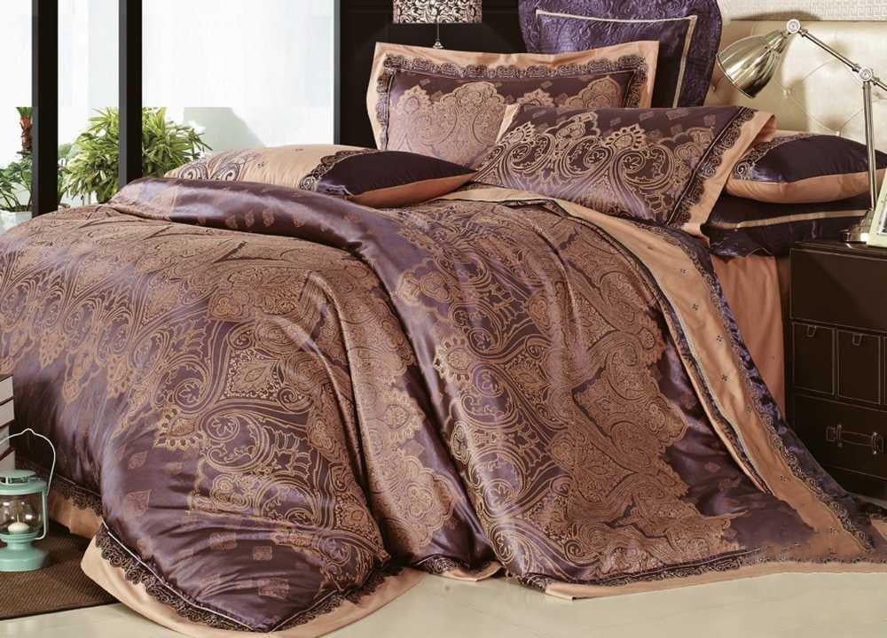 Постельное белье Viluta Tiare 1801 сатин жаккард евро (2000014139)