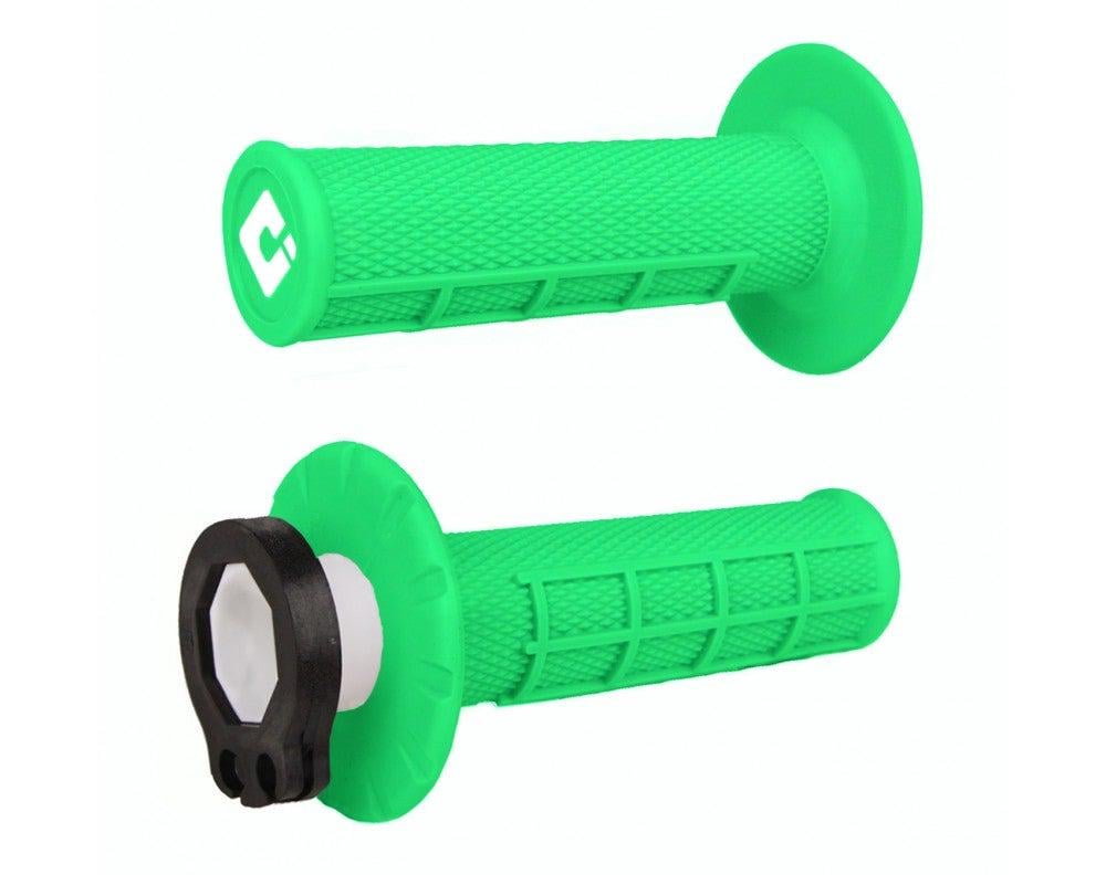 Грипси мото Odi HALF-WAFFLE MX V2 Lock-On Flo-Green