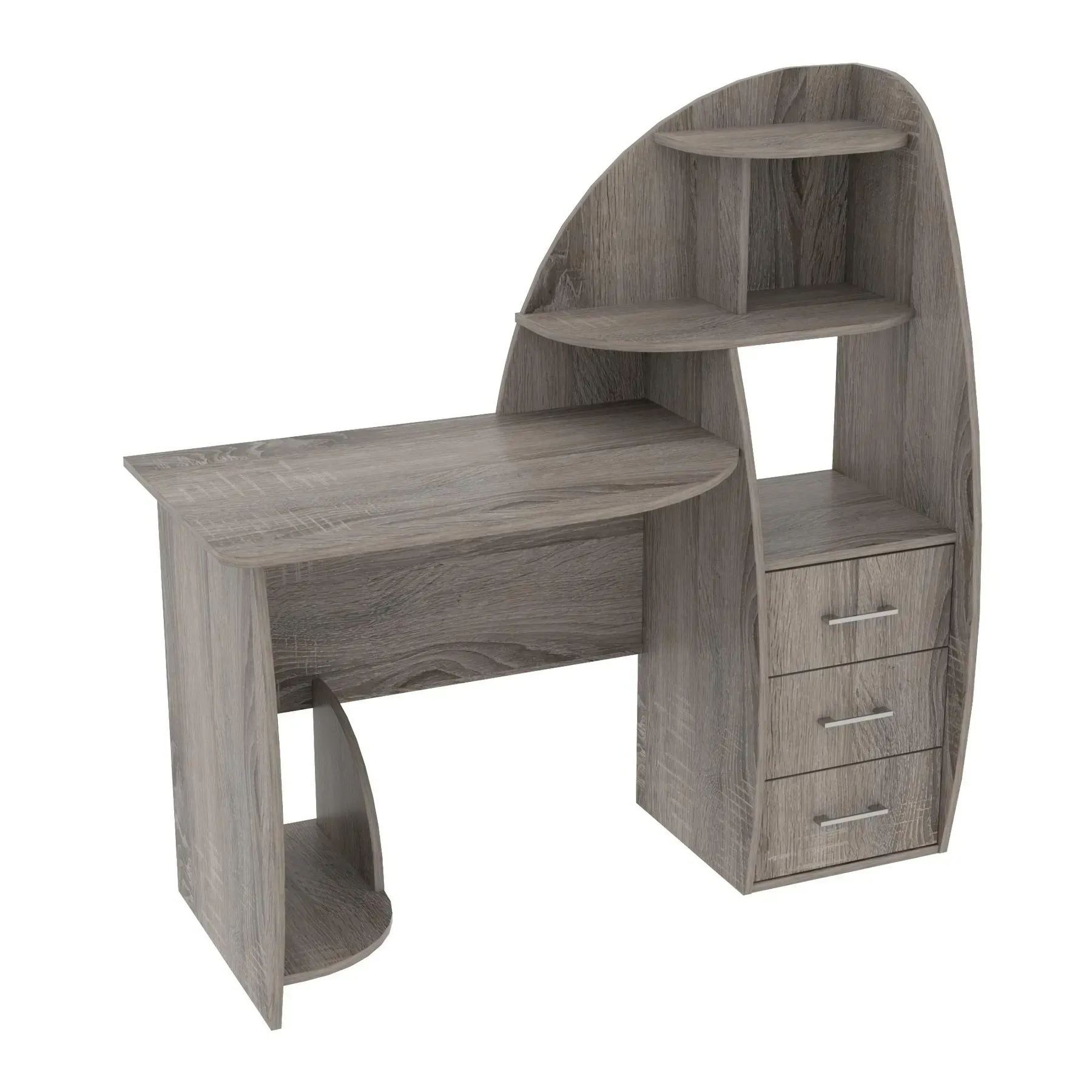 Стіл письмовий Kontinent СКП-2 №10 130х55х130 см Дуб Сонома Трюфель (81921074) Стіл письмовий Kontinent СКП-2 №10 130х55х130 см Дуб Сонома Трюфель (81921074)