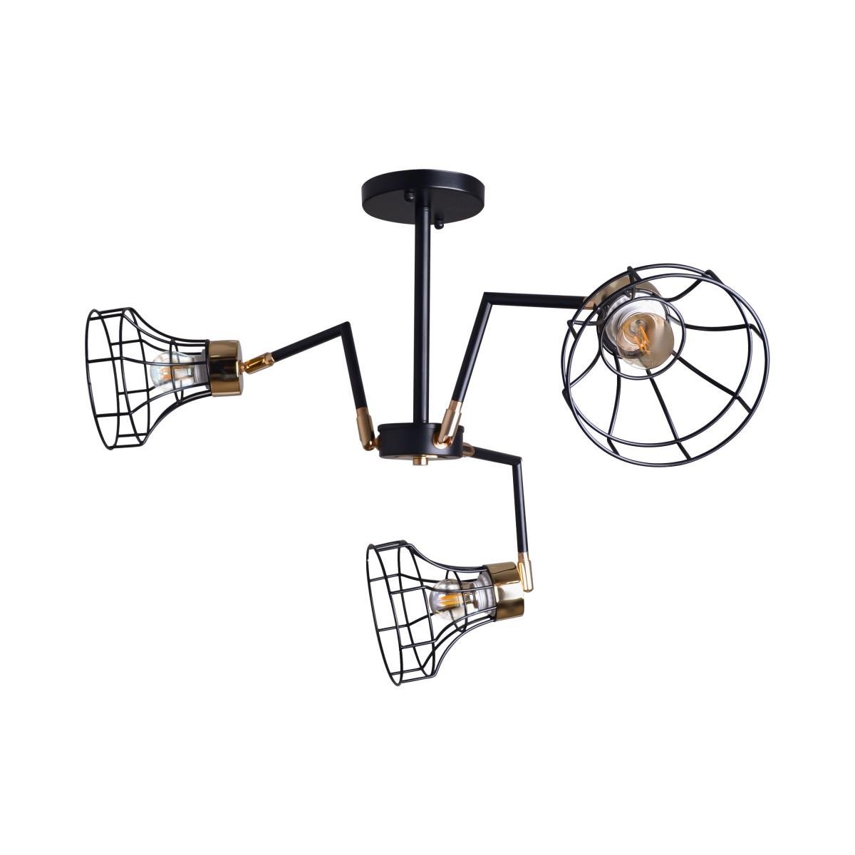 Люстра HTL-220S/3 BK+FG