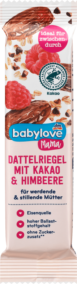 Батончик финиковый Babylove какао-малина для кормящих мам 40 г