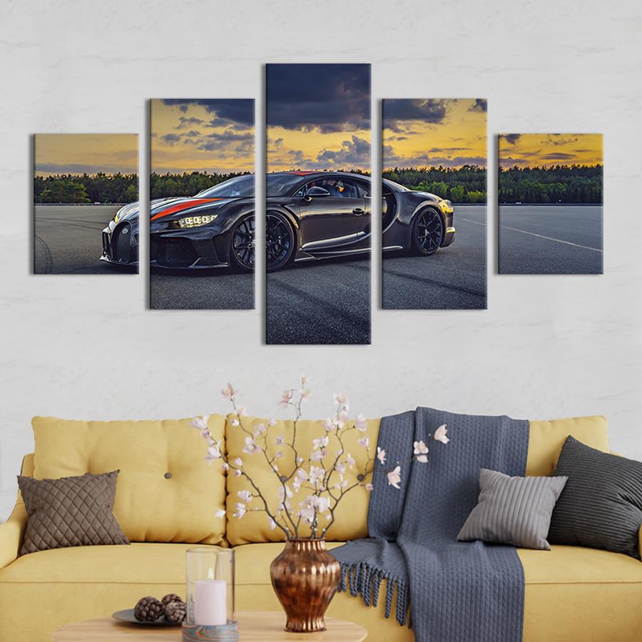 Модульная картина из 5 частей Bugatti Chiron Super Sport 300+ 187x94 см (85-52)